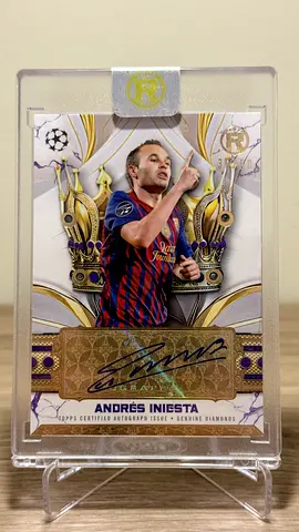 Andres Iniesta 2024-25 Topps Reverence Crowned Legend Jewel Auto /50 Barcelona (RARE)