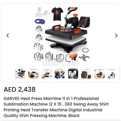 Garvee 12x15 11-in-1 Professional Heat Press Machine. NEVER USED!!