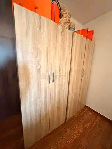 2 wardrobes ! Each , Large 2 Door Wooden Wardrobe - Light Oak Finish