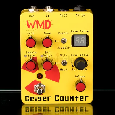 WMD Geiger Counter Bit Crusher / Wave Table Guitar Pedal - Yellow