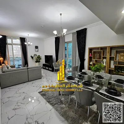 With a breathtaking sea view, the most luxurious and elegant two-bedroom apartment, fully furnished with brand new, high-end furniture, in a prime loc