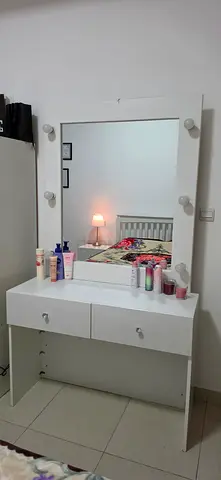 White Vanity Cabinet with Drawer - Bedroom dresser