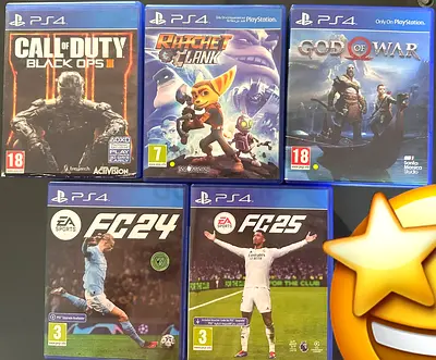Bundle: 5 PS4 Games — $% of War, Call of Duty: Black Ops III, Ratchet  Clank, FIFA 24, FIFA 25