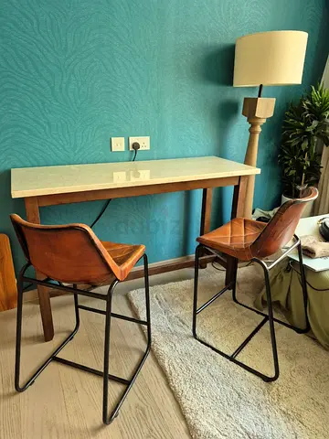 Marble-top Console Table