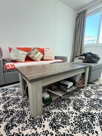 Modern wooden coffee table with storage cabinet for 250