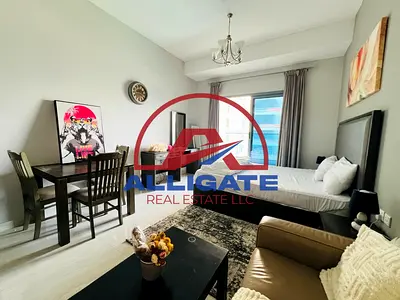 Furnished Studio | Elite Business Bay | Balcony & Pool Gym Access