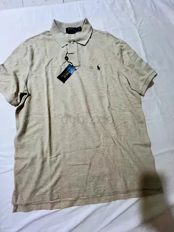 Polo Ralph Lauren Men’s Beige Short Sleeve Polo Shirt - New with Tags, Size L