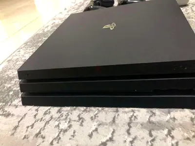 My PlayStation 4 Pro 1TB bundle with 3 controllers and 4 games
