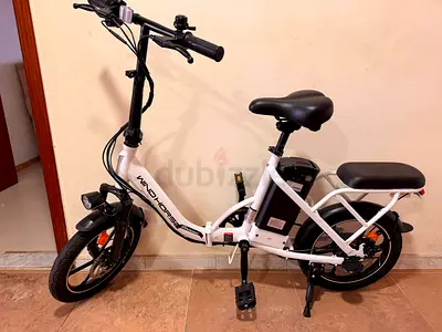 White Windhorse Electric Folding Bike - Light Commuter