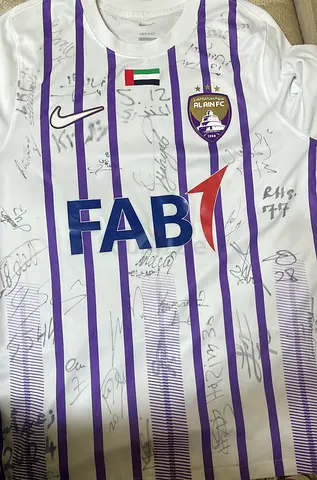 Al Ain FC Signed Home Jersey (White/Purple) - Authentic Nike