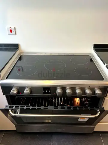 Hoover 5 Cooking zones Vitroceramic Cooker 90 x 60 cm, Electric Multifunction Oven Grill,VCG9060