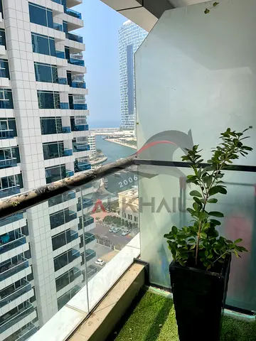 Furnished Studio | Escan Marina Tower | Balcony | Canal & Marina Views
