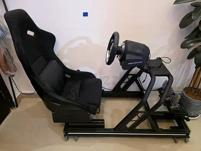 SIM Racing RIG with Thrustmaster TG-T II Wheel and TLC-M Pedals