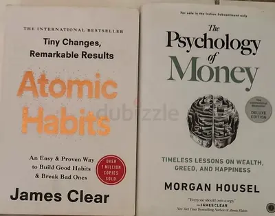 Atomic Habits  The Psychology of Money - Two Hardcover Books