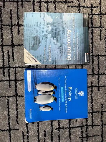Cambridge International AS  A Level Accounting and Biology Coursebooks
