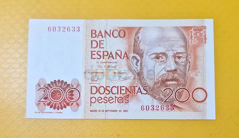 1980 Spain 200 Pesetas UNC