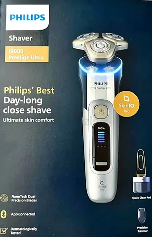 Philips shaver i9000 prestige ultra + extra cleaning solution