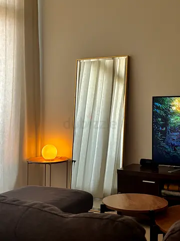 Full-Length Gold Framed Standing Mirror