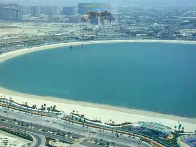 اطلالة بحرية بانورامية | مسبح وجيم | ممزر دبي