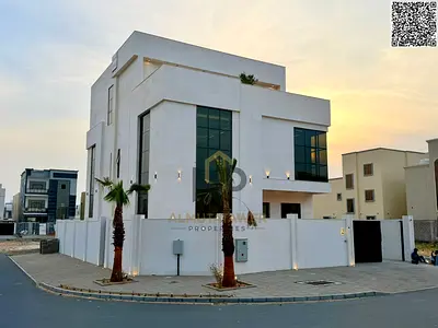 (Corner) (with elevator) | Ajman | Al Zahiyah area | 7 rooms, majlis, hall, maid's room and roof | Freehold | Price includes water, electricity and ce