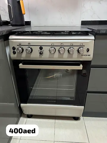 Kroms 4-burner Gas Cooker with Oven - free delivery