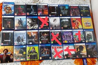 Collection of 28 PS4  PS5 Games - Mixed  Titles, Some Used swap
