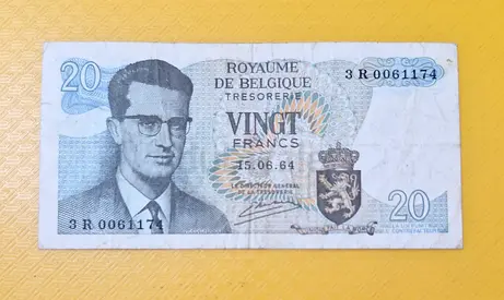 1964 Belgium 20 Francs