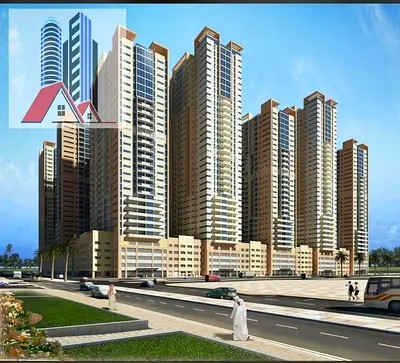 Sale 1BHK apartment room and living room Ajman One Tower AJMAN,UAE.