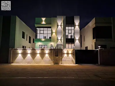 Villa (with S pool) for sale at ajman| al helio2 area| 5 master rooms, majlis, 2halls, maid room, swimming pool| freehold| 0 registration fees.