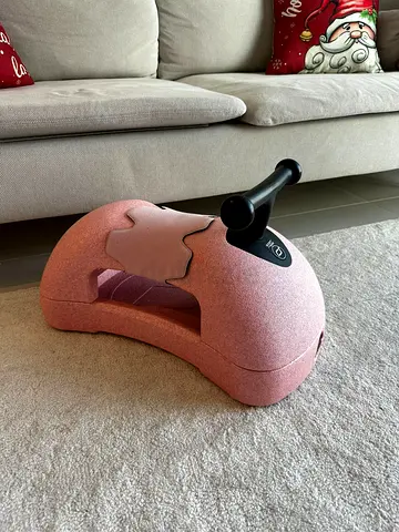 Kids pink sit-and-ride balance scooter (lightly used)