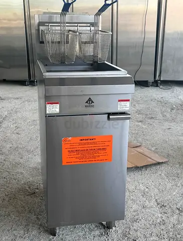 Gas deep fryer double basket