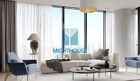 Burj Khalifa View | 1 Bedroom | Furnished Apartment | Pool-Facing Community