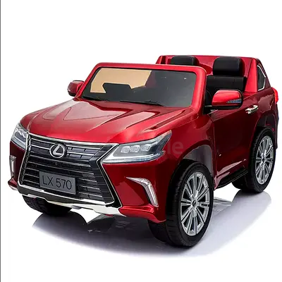 LX-570 Kids Electric Ride On with Remote Control 4x4 Eva Plus Leather (Painted Red)