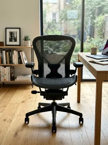 Herman Miller Aeron Office Chair - Black, Good Condition