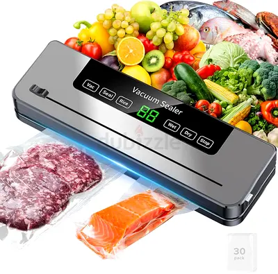 3212 - Necomi Vacuum Sealer, 6-in-1 Automatic Sealing Food Saver Machine with 30Pcs Sealing Bags