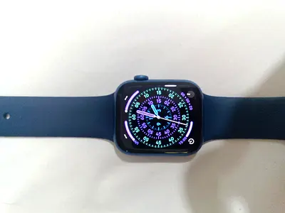 Apple Watch Series (Good Condition) with Blue Sport Band