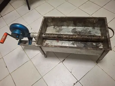 Handmade Stainless Steel Charcoal Grill / BBQ Rotisserie Box