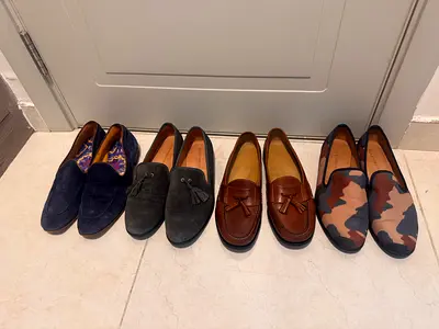 Duke Dexter, Cole Hasn, Fabi loafers
