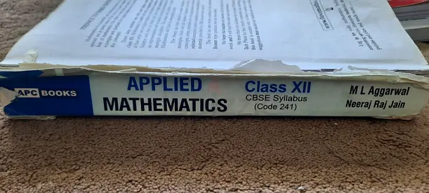 APC Applied Mathematics Class XII (CBSE) by M L Aggarwal - Used