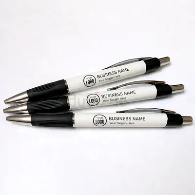 Lot of 3 Promotional Ballpoint Pens with Customizable Logo