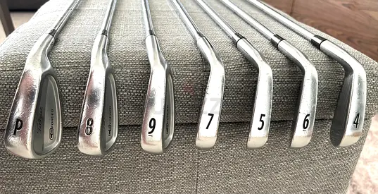Used Titleist CB forged Irons, Hybrid 910H, Wood 910F - Driver 910D Stiff/RH New Grips