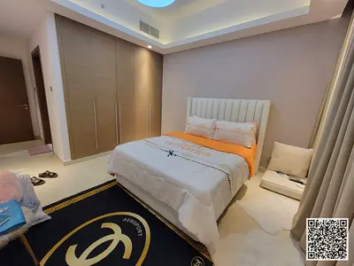Luxurious and elegant one-bedroom apartment, fully furnished with brand new, high-end furniture, in a prime location with a gym, swimming pool, and pr