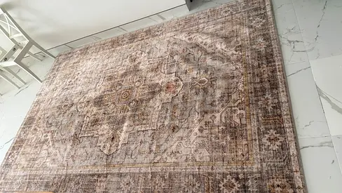 Home center carpet/rug (beige brown) for sale - never used
