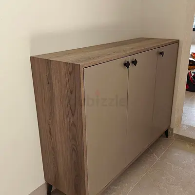 Modern Dining Room Sideboard Cabinet with Soft Close Storage Compartments