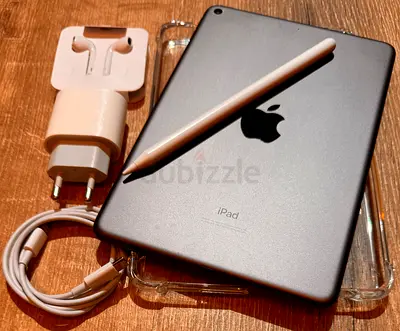iPad Mini 5,64GB,Wifi,Space Grey With Stylus Pen, Case,Screen Guard,EarPods 3.5MM  20W Fast Cha