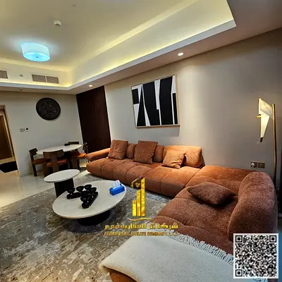 Furnished one-bedroom apartment with an open view, brand new furniture, for monthly rent in Ajman - Al Rashidiya 1 - Gulfa Tower