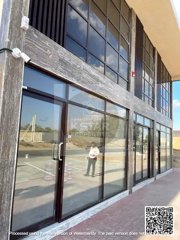 PLOT SIZE 4100 SQ FT BRAND NEW COMMERCIAL PROPERTY WITH 2 SHOPS 400 SQ FT EACH AND 1 SHOWROOM 3500 SQ FT ON MAIN COMMERCIAL MARKET IN AL ZAHYA AJMAN