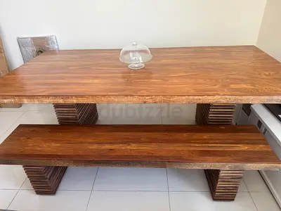West Elm Table  Bench