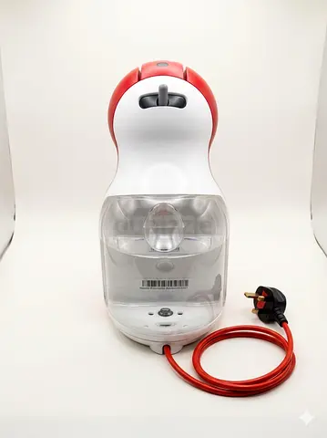 Single-Serve Capsule Coffee Machine (Red/White) - Works, Good Condition