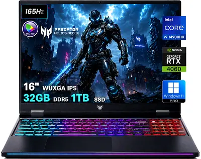 Acer Predator Helios Neo 16 – Intel Core i9 14900 HX | RTX 4060 | 32GB RAM | 165Hz | Boxed